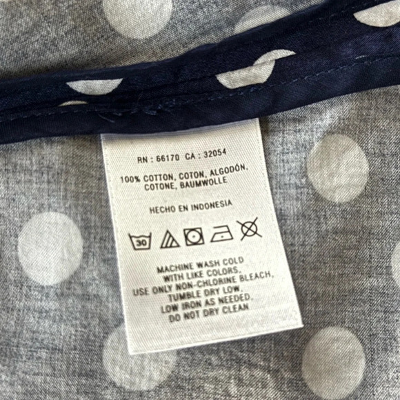 Anthropologie Vanessa Virginia Navy Blue And White Polka Dot Dress - Size 10 - Picture 11 of 12